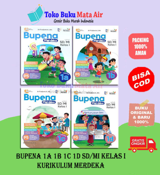 BUPENA 1A 1B 1C & 1D SD/MI KELAS I KURIKULUM MERDEKA - ARI ERLANGGA ...