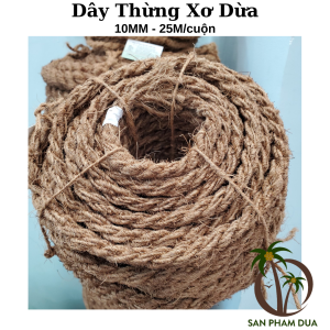 Dây Thừng Dừa 10mm Cuộn 25m Dây Thừng Trang trí