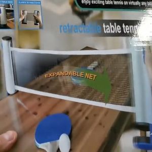 Portable Ping Pong Set with Adjustable Net - Easy Setup Table Tennis Kit for Indoor & Outdoor Fun