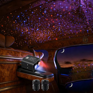 Ceiling kit Smart phone APP two color lamp Fiber Optic LED Music Control Car Roof lights new Double Head Starry Sky Optic LED