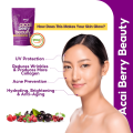 Weekit7 Organic Acai Berry Powder Anti-Aging Strawberry Cherry 7 in 1 Berry Beauty Whitening Drink FDA Approved. 