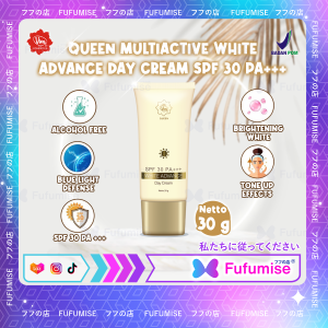 VIVA QUEEN Multiactive White Advance Day Cream SPF 30 PA+++ 30g | Krim Siang Vit C  (BPOM)