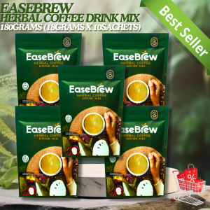 EaseBrew Herbal Coffee Drink Mix Caffeine-Free Coffee blend with Stevia Boost Immune System rich in Antioxidants