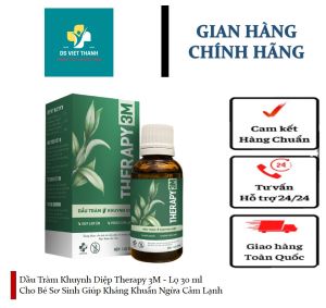 Dầu Tràm Khuynh Diệp Therapy 3M - Lọ 30 ml Cho Bé Sơ Sinh Giúp Kháng Khuẩn Ngừa Cảm Lạnh