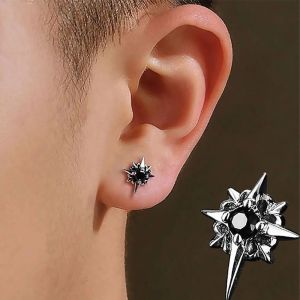 ARTMU บุคลิกภาพ เรียบง่าย อินเทรนด์ เกาหลี ดาว ล้อแม็ก ต่างหูเพชร ต่างหูสำหรับผู้ชาย ต่างหูสตั๊ด เครื่องประดับแฟชั่น