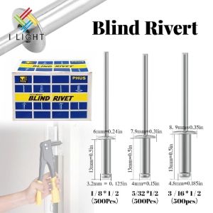 PER 1BOX--WHOLESALE PRICE/BLIND RIVETS 1/8x1/2 1/8x3/4 5/321/2 5/32x3/4 3/16x1/2 3/16x3/4