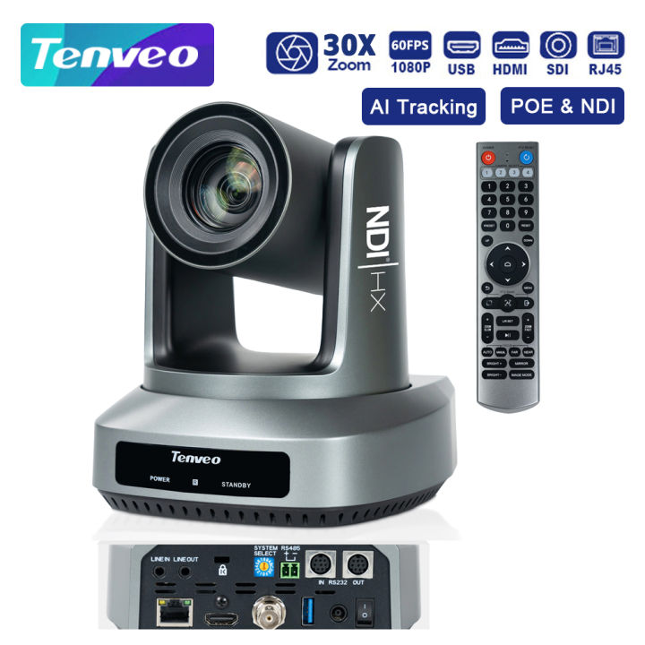 Tenveo UV630A-NDI AI Auto Tracking NDI PTZ Conference Camera