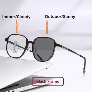(Gift for Parents) JS-EyeCare Premium Photochromic Progressive Presbyopic Presbyopia Reading Glasses Anti UV Blue light (JS-RPP002)
