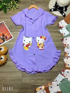 Đầm ngủ mặc nhà sơ mi cho nữ