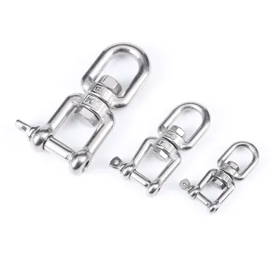 Swivel Ring Snap Rolling Shackle Device Marine Grade Stainless Steel 304 Anchor Swivel Eye and Jaw