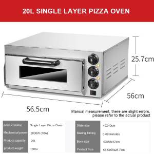 Kingkong Pizza Oven Commercial Oven Cake Baking Bread Electric Oven Double Layer Oven Baking Multifunctional Pizza Oven Oven for 8-16 inch pizza
