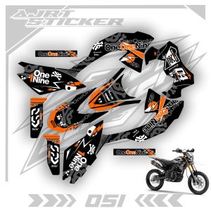 DECAL FULL BODY KAWASAKI KLX BF - AJR.RA.051
