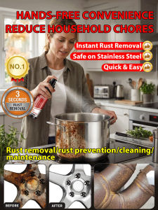 Professional Car Rust Remover Spray Fast Rust Treatment Automotive Restoration Spray Car Body Repair Metal Surface Protection Spray