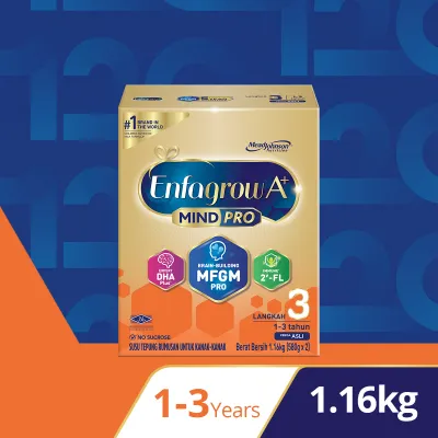 Enfagrow A+ Step 3 - 1.16kg ORIGINAL / VANILLA Susu Milk Formula Powder