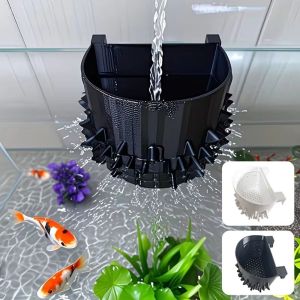 MELODI Bộ lọc nước đầu vào đầu ra và cửa xả nước Bộ chuyển hướng dòng chảy lọc nước hồ cá Chống xoáy Nhựa Máy thay nước bể cá Thiết bị đổ nước cho bể cá Phụ Kiện Bể Cá