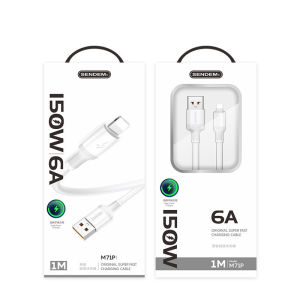 SENDEM 150W 6A Fast Charging Data Cable Fully Compatible Type C Android Micro Mobile Phone Thickened Transmission Cable