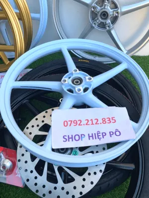 Cặp bánh mâm EX 150 155 bản nhỏ kiểu 5 cây RCB có 4 màu lựa chọn full vỏ CAMEL CRV kèm phụ kiện đầy đủ gắn như zin ( có kèm video )