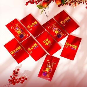 Solomonwf cny red packet 2026 红包袋2026 red pack cny hong bao packet chinese new year red packet 2026 Year of The Horse 3D Red Envelope Cartoon Traditional Spring Festival Red Wallet Storage Bag Bonus God of Wealth Red Pocket Lunar New Year Gifts
