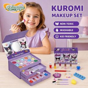 Kids Makeup Kit Non Toxic Makeup Set With Storage Bag Travel Case Play Cosmetics Gift Home Pretend Play