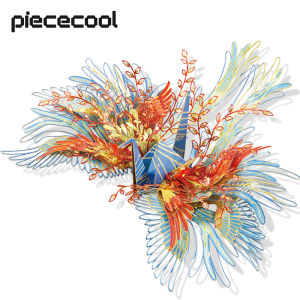 Piececool 3D Metal Puzzles Wish Cranes-Love Amulet Model Kits Jigsaw Toy Valentines Day Gifts