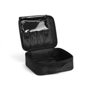 Large Travel Makeup Bag 3-Layer Cosmetic Train Case Portable Toiletry Organizer