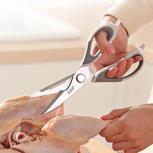 NEW Multi-Function Kitchen Scissors Cutter Knife Board Stainless Steel Kitchen Vegetable Knives Meat Potato Cheese Meat Cut