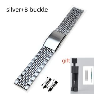 High Quality Stainless Steel Solid Watch Strap Detachable Modifiable Bracelet Flat Mouth Arc Mouth Universal Watchband 20mm 22mm2026