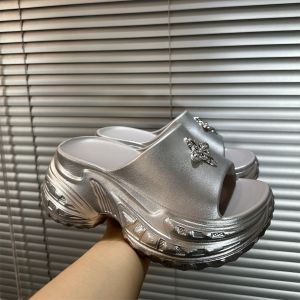 Free Shipping 9Cm WomenS Thick-Soled Slippers New Summer Style Outdoor Wear Summer Sandals Height-Increasing For Outings Student Style