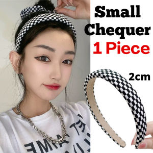 AIDA Pearl Houndstooth Hair Tie Rope Ribbon Elastic Rubber Band Fashion Hair Accessories New Simple 千鸟格黑色蝴蝶结发圈珍珠发绳女