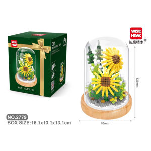 【พร้อมส่ง】ของเล่นตัวต่อช่อดอกกุหลาบ ขนาดเล็ก แบบสร้างสรรค์ สําหรับเด็กผู้หญิง