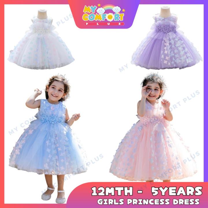 First Birthday Dress For Baby Girl Clothes Princess Dresses Lace Party Dress  Colorful Costumes | Lazada