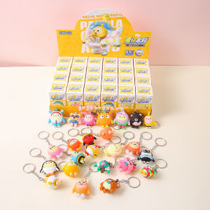 24PCS Capybara Blind Box Keychain Toys Pendant Collectibles Cute Bag Pendant Gift Rantai Kunci