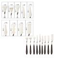 9PCS Palette Knife Palette Pisau Spatula Lukis Painting Knife Pisau Palet Pisau Lukis Art Tool Paint Chef. 