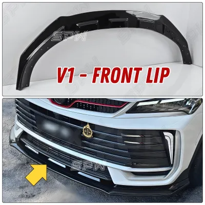 Proton X50 X-50 (Facelift 2025-2026) FL Artech Bodykit V1 Front Lip Front Side Rear Skirt Skirting Ducktail Trunk Spoiler Lips ABS