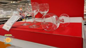 GELAS KACA IKEA BENING 6PCS  / GELAS ANGGUR KACA BENING  / PROMO GRATIS ONGKIS / PROMO BAYAR DI TEMPAT / COD