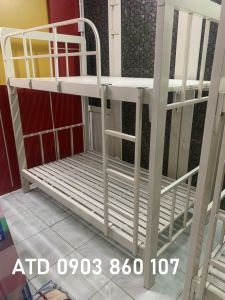 Giường ngủ tầng cho người lớn bằng sắt hộp cao cấp lăp ráp tận nơi các quận hcm