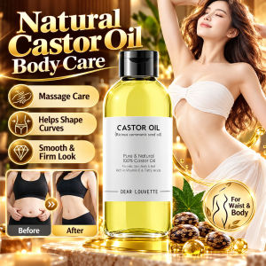 Pure Castor Oil Natural Body Massage Oil Deep Nourishing Skin Moisturizing Hair Conditioning Full Body Beauty Care
