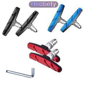 Heabety 1 cặp bền Xe Đạp im lặng phanh Pads cưỡi phanh núi Pad giày khối miếng đệm cao su lâu dài tốt