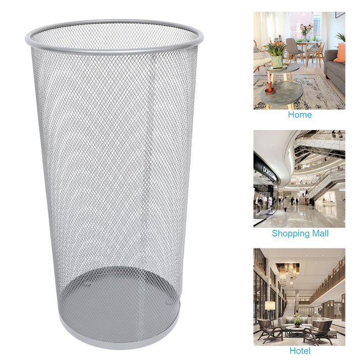 Chaoshihui Umbrella Stand Indoor Metal Organizer Shelf White Bucket