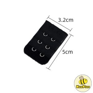 MaxPlus Ladies Bra Extender Extension Strap Black & Skin 2/3/4 Hooks