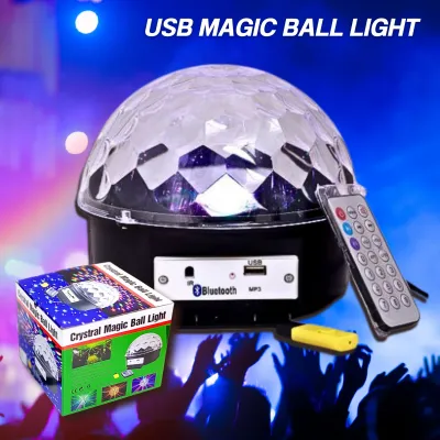 ลำโพงบลูทูธไฟดิสโก้เทค ไฟเทค ไฟเธค ไฟดิสโก้ ไฟปาร์ตี้ เล่นเพลงได้ LED Magic Ball Light MP3 พร้อมส่ง ร้านน้องลิง88