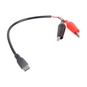 สายไฟ20ซม. สายตัวทดสอบชนิด C แบบพกพาสายการตรวจจับการทดสอบตัวผู้เป็นสองตัวหนีบปากจระเข้สำหรับโครงการ DIY