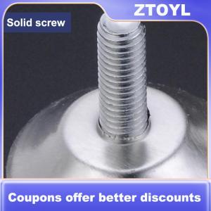 【ZTOYL】 5pcs Steel Furniture Legs Anti-slip Base Table Cabinet Leg Pad Adjustable Leveling Feet Leveler M8 M10 Screw 15mm-27mm