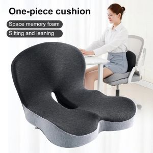 X CRAFT HOME Non-Slip Memory Foam Backrest Cushion Comfort Breathable Chair Cushion One-piece Design Driving Comfort Cushion Truck Driver