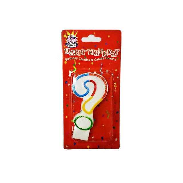 ? (Question Mark) Colorful Birthday Candle Lazada