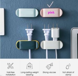 Home Kitchen Cable Holder Organizer Desktop Silicone Wire Retention Clip Cable Organizer CO-060