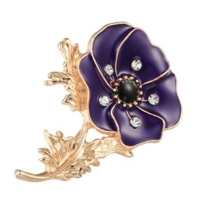 Geometric Brooch Bridals Wedding Brooches Romantics Poppies Bouquets Brooch for Parties and Festives Occasion