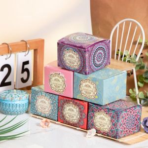 Lilin Aromaterapi Bunga Kering/Lilin Pengharum Ruangan/Dry Flower Scanted Candle/Sovenir Lilin Aromaterapi - Harga/pc