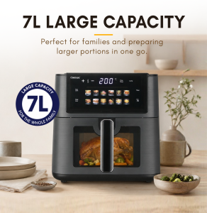 Cornell New 7.0L Large Digital Air Fryer With Visible Window