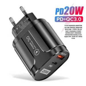 V130 CHARGER ADAPTOR 3A USB TRAVEL ADAPTOR COLOKAN 2 PORT SUPER FAST CHARGE ADAPTIVE ADAPTOR CHARGER